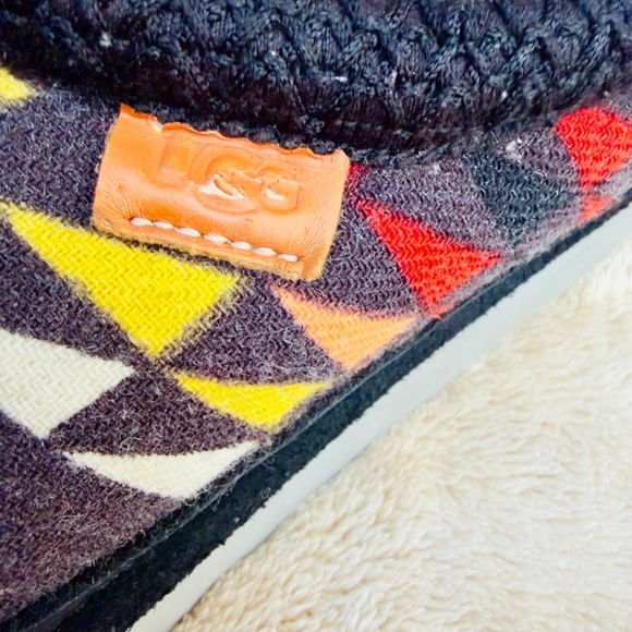 UGG MEN TASMAN WOODMONT MULTI COLORED SHEARLING WOOL SHOE US 11 EUC - Picture 3 of 8